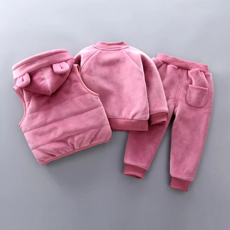 CONJUNTO 3 PIEZAS ROSA
