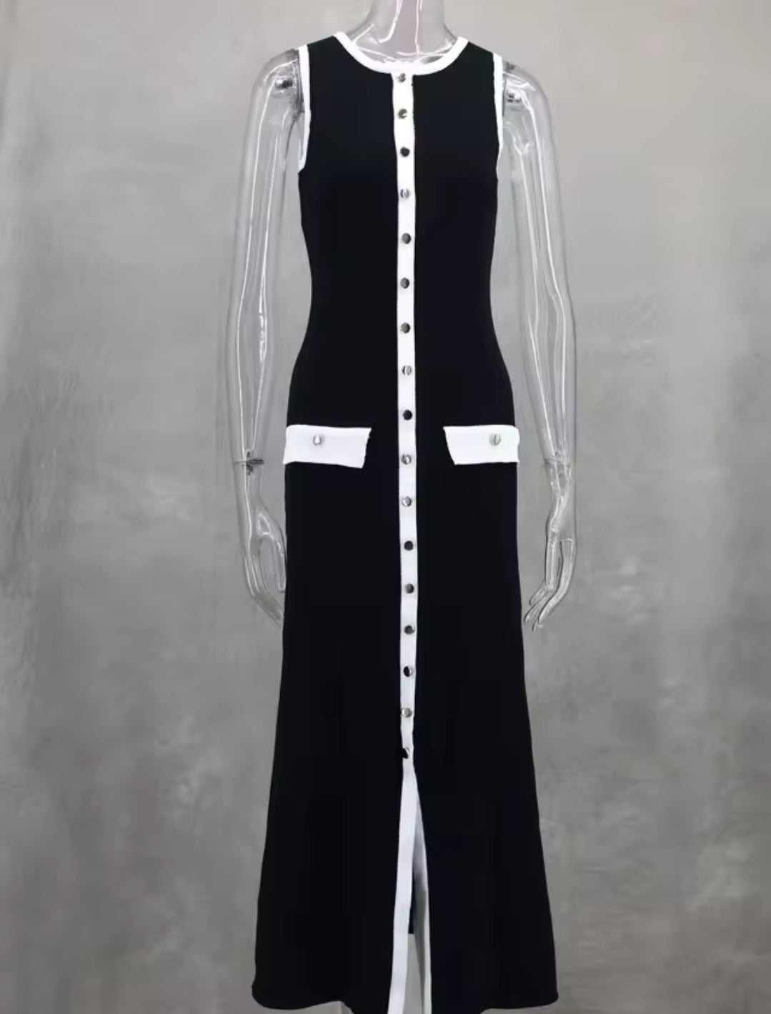 VESTIDO CANALÉ CON BOTONES (3 colores)