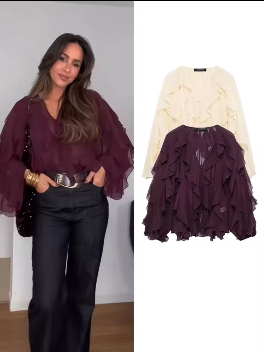BLUSA VOLANTES