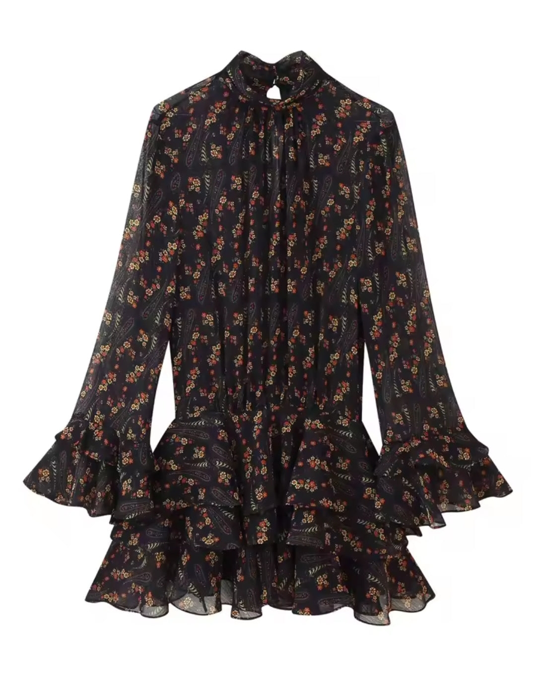 VESTIDO ESTAMPADO FLORES