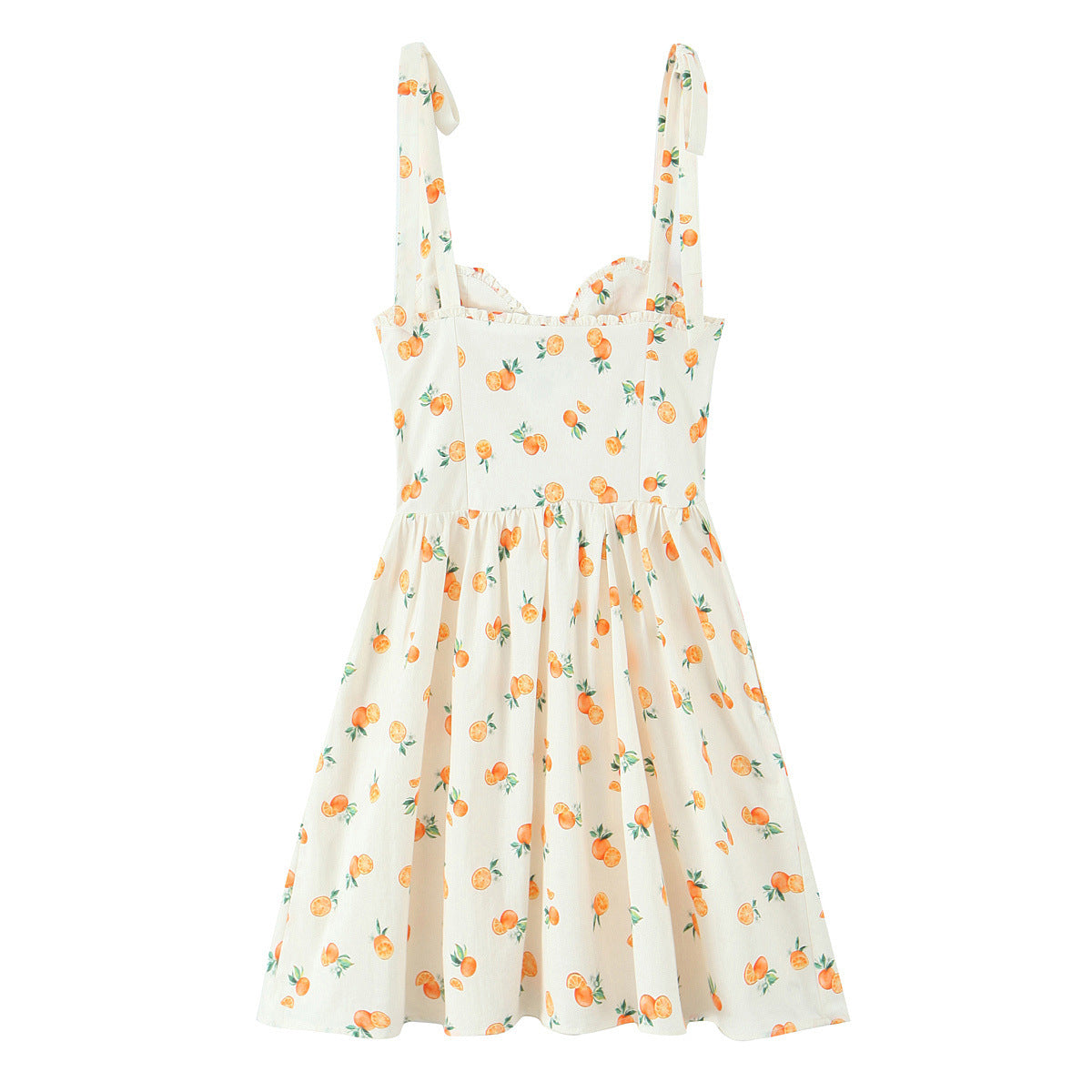 VESTIDO TIRANTEA LAZO EATAMPADO FRUTA