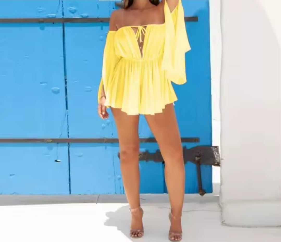 VESTIDO MANGAS ABIERTAS