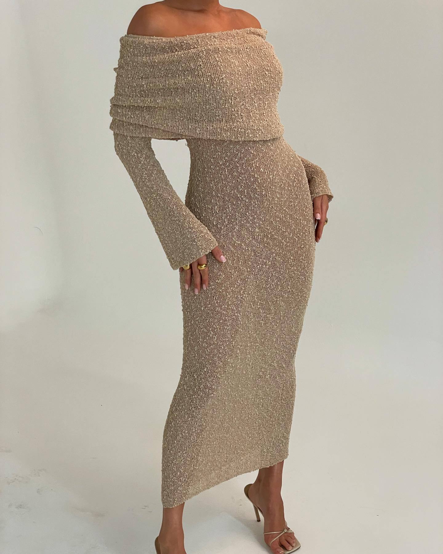 VESTIDO DE PUNTO SUELTO
