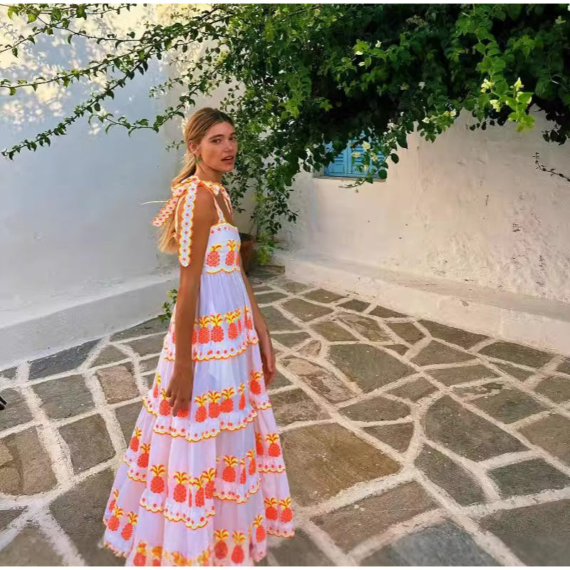 VESTIDO FLUOR PIÑAS