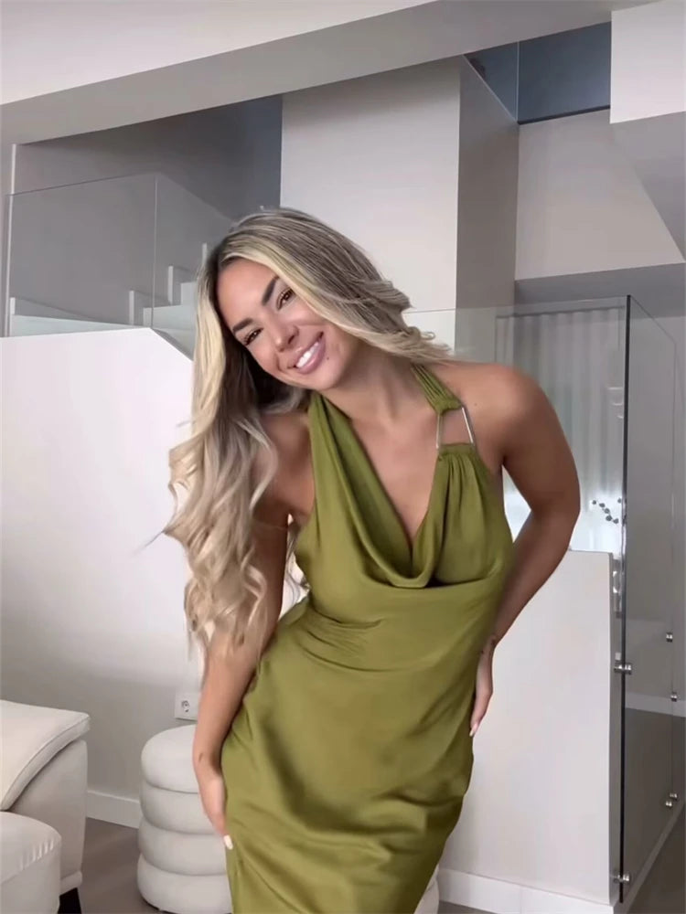 VESTIDO OLIVE ELEGANCE
