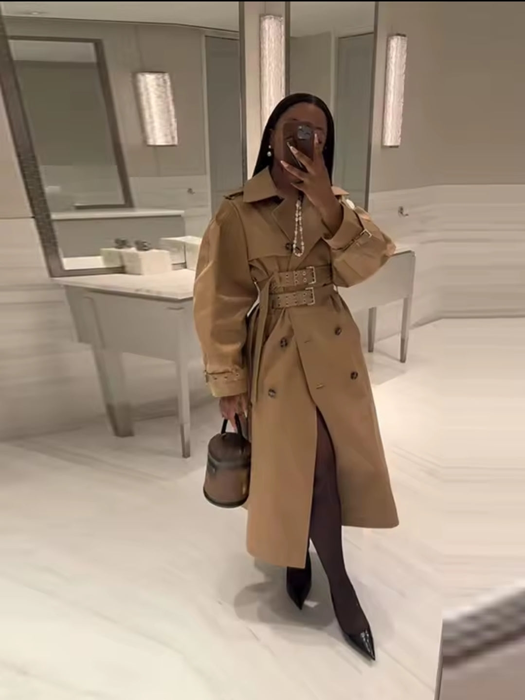 GABARDINA DOBLE CINTURÓN