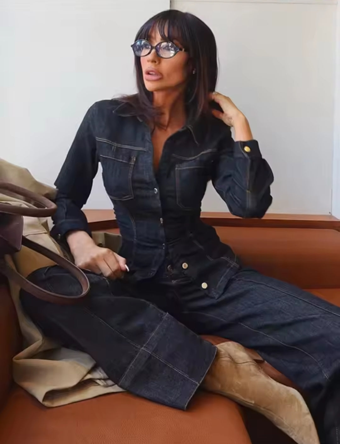 PANTALÓN VAQUERO OSCURO
