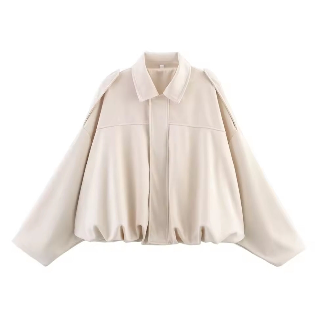 BOMBER SUELTA CON CUELLO