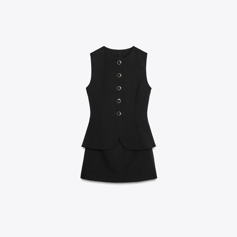VESTIDO PANTALÓN CON BOTONES