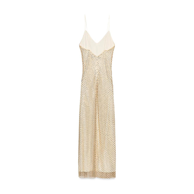 VESTIDO LARGO DE STRASS