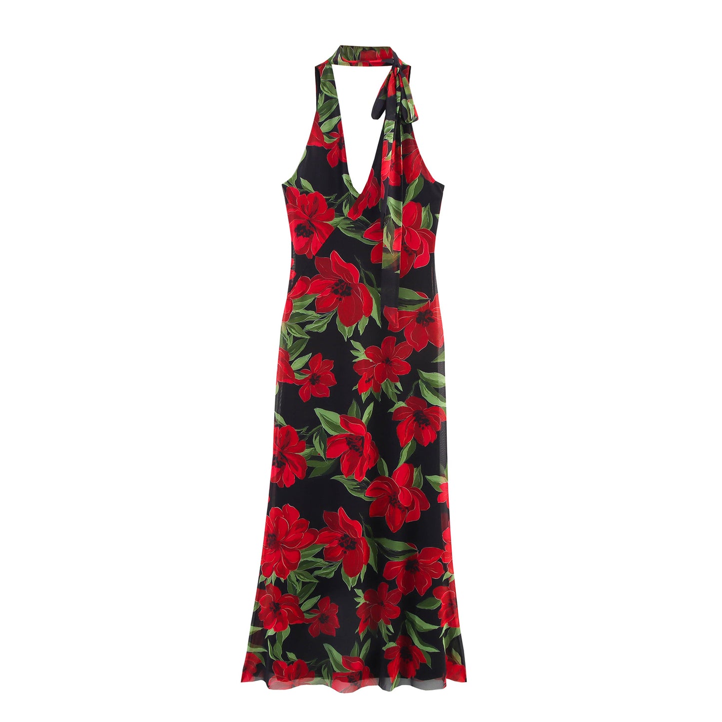 VESTIDO TUL ESTAMPADO FLOR