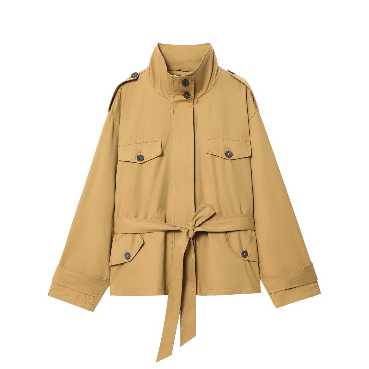 CHAQUETA TRENCH CORTA