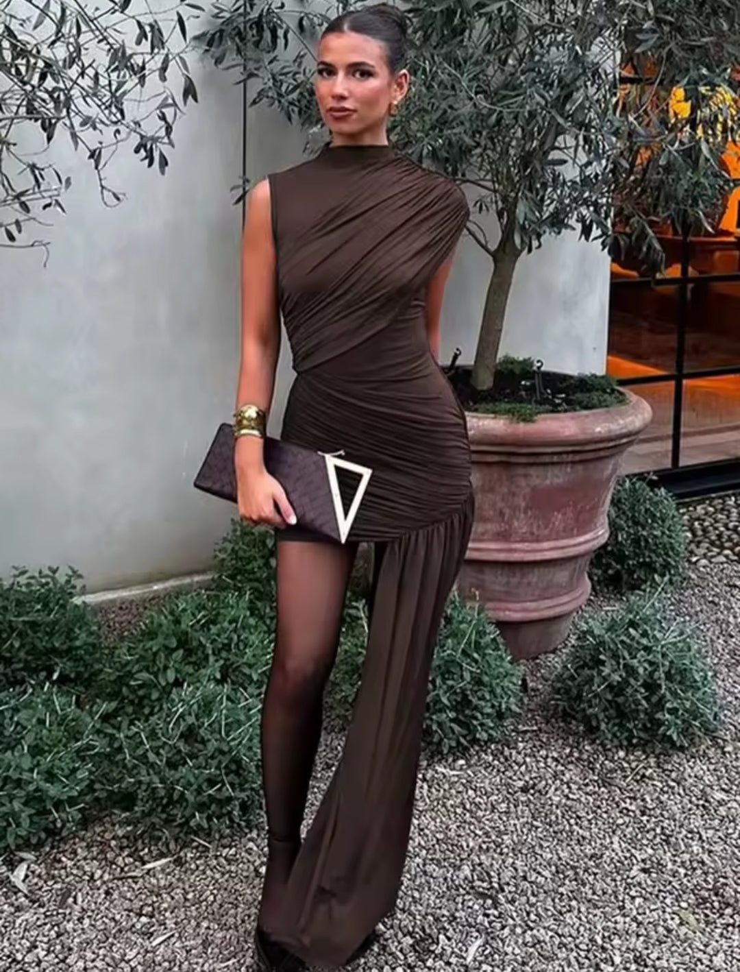 VESTIDO DRAPEADO