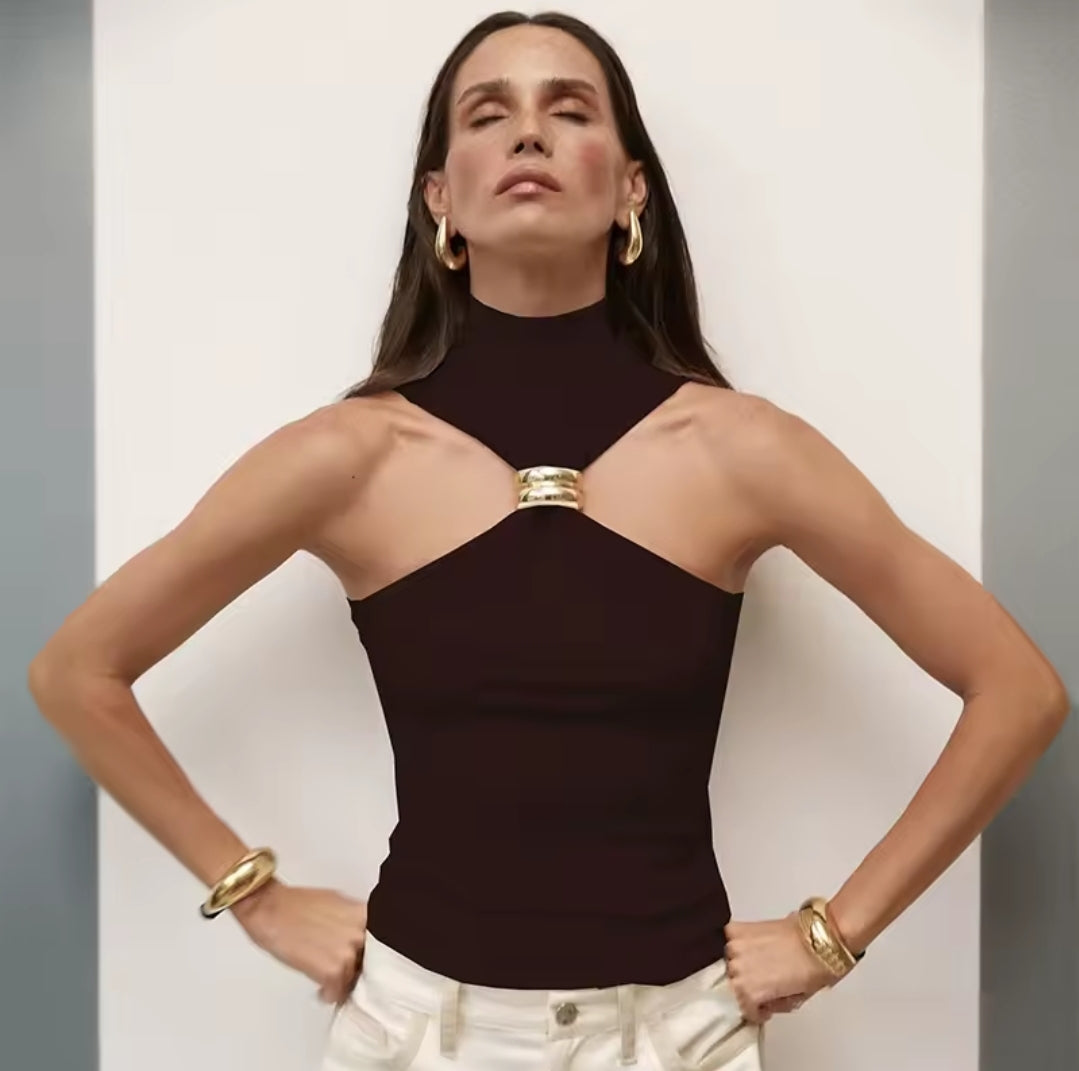 TOP ANILLA DORADA
