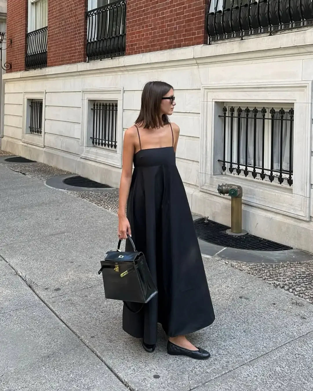 VESTIDO HOLGADO ESCOTE CUADRADO