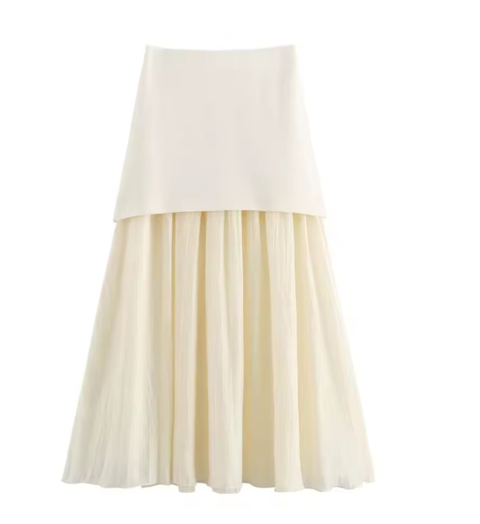 FALDA MIDI PUNTO