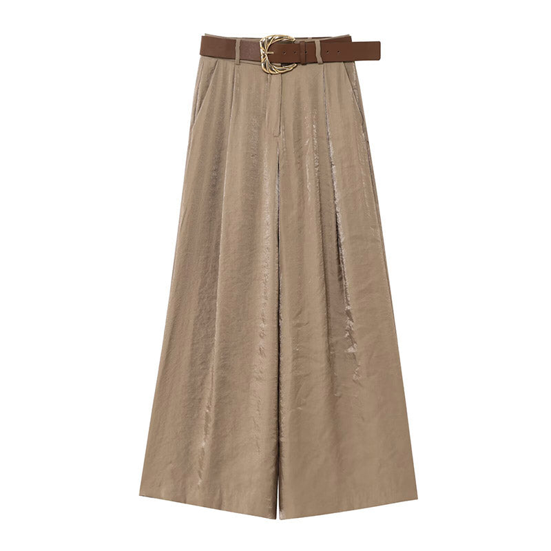 PANTALON MARRON PIERNA ANCHA
