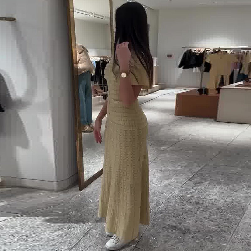 VESTIDO CALADO CON STRASS