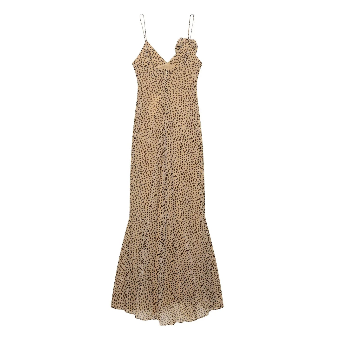 VESTIDO LARGO CON LUNARES