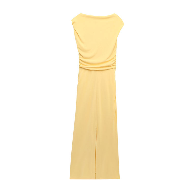 VESTIDO MIDI ASIMÉTRICO