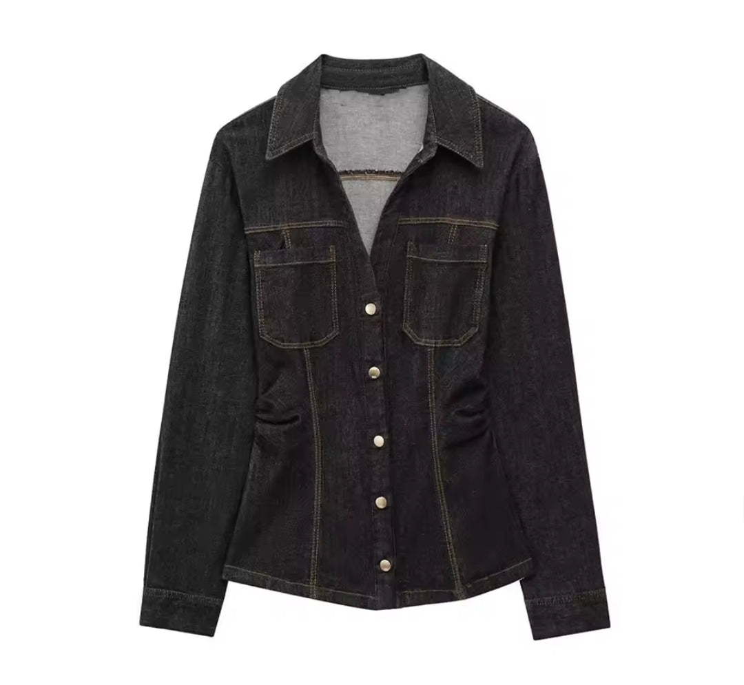 CAMISA VAQUERA OSCURA