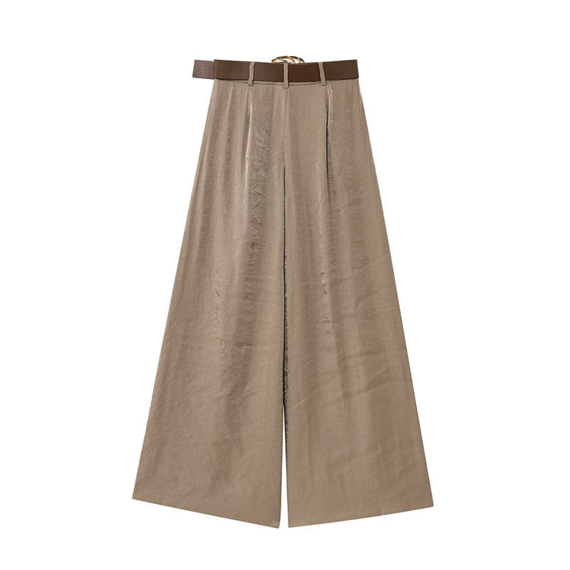 PANTALON MARRON PIERNA ANCHA