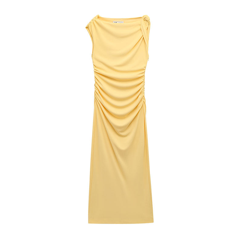 VESTIDO MIDI ASIMÉTRICO