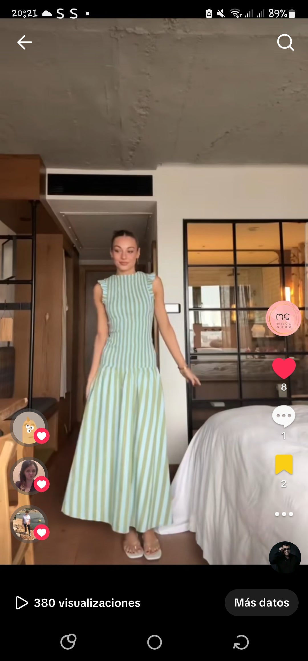 VESTIDO RAYAS SIN MANGAS