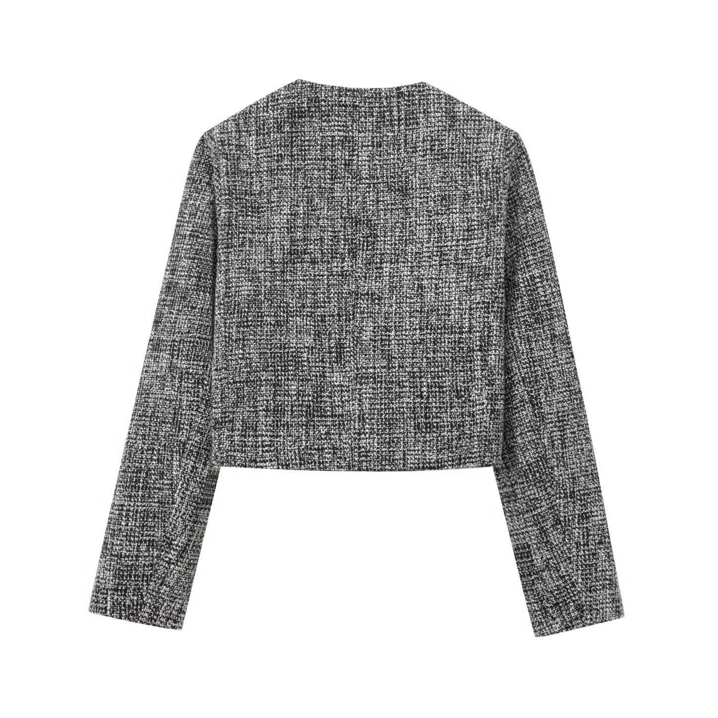 CHAQUETA TWEED GRIS