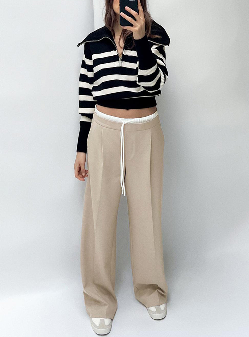 PANTALONES RIBETE BLANCO