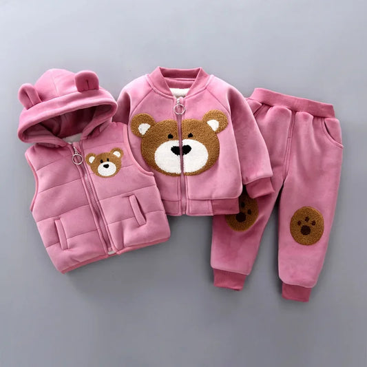 CONJUNTO 3 PIEZAS ROSA