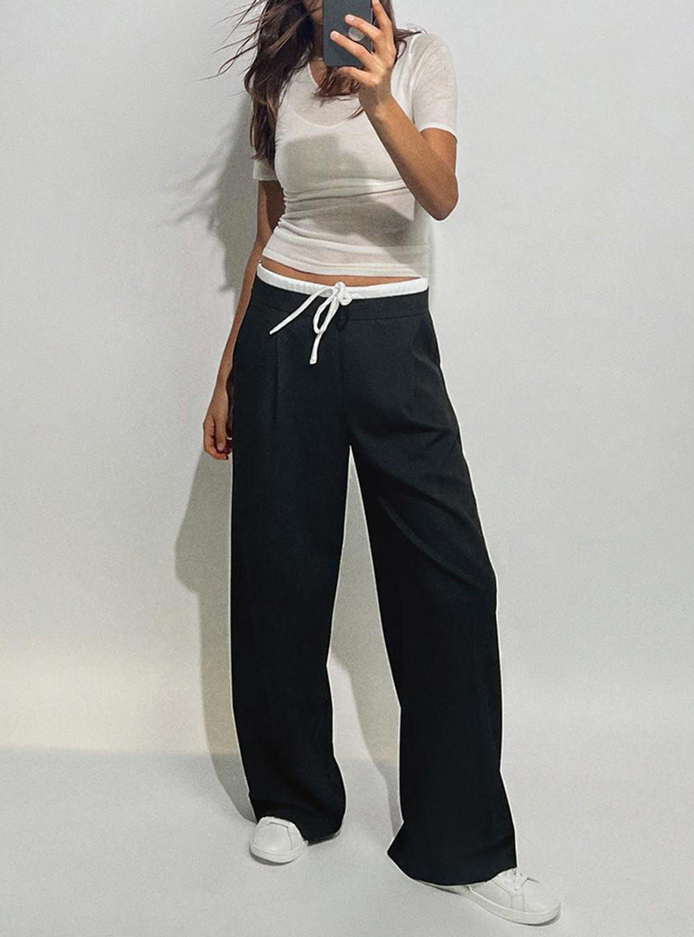PANTALONES RIBETE BLANCO