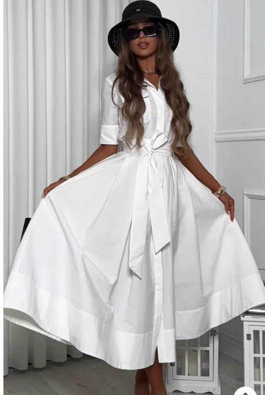 VESTIDO CAMISERO POPELIN