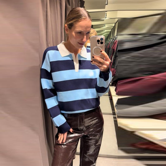 JERSEY RAYAS CON CUELLO