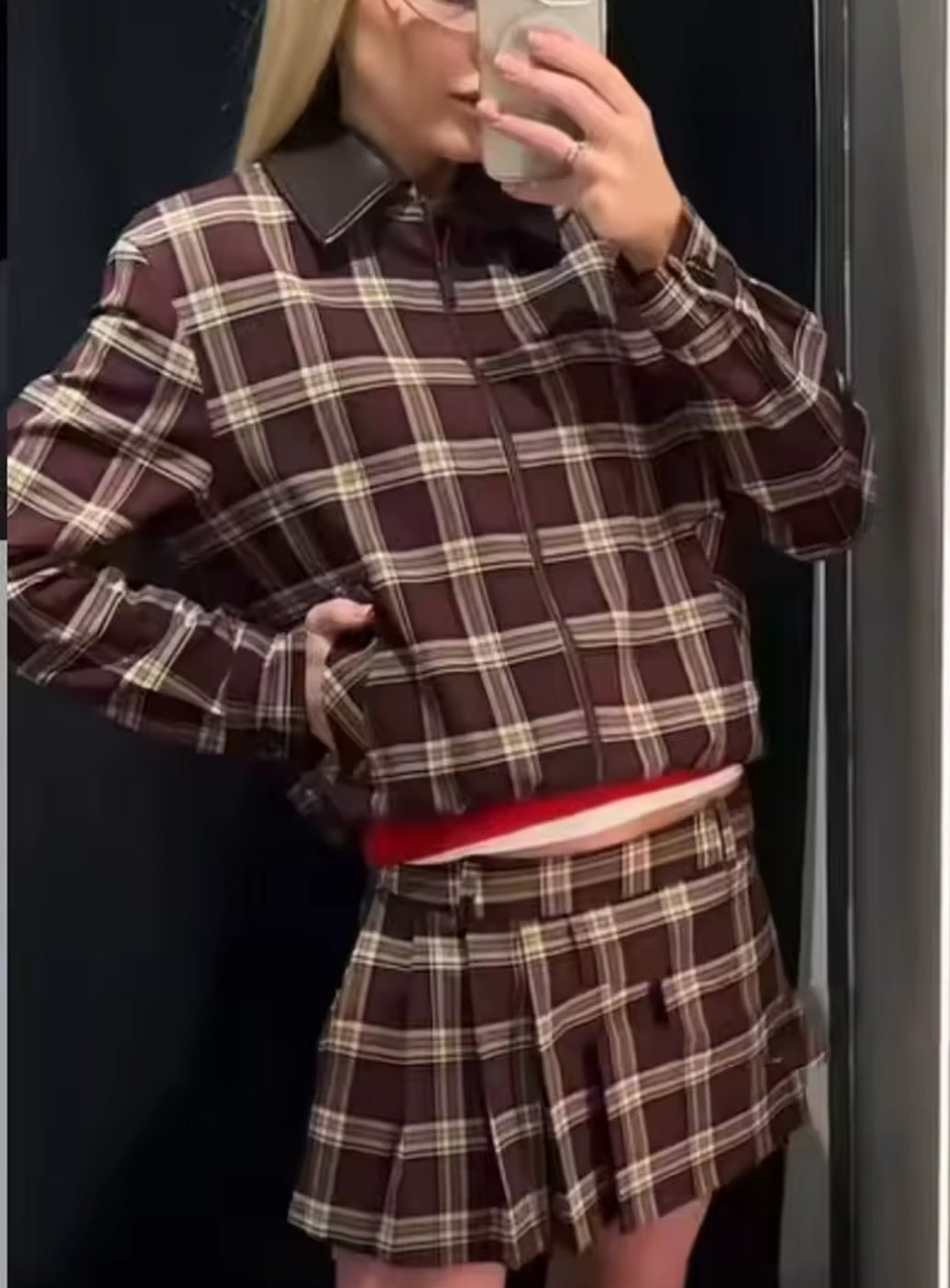 CHAQUETA ESTAMPADO CUADROS