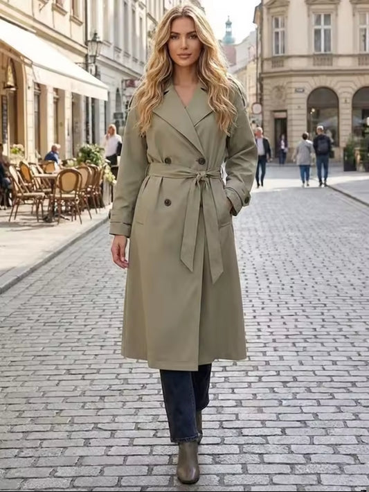 GABARDINA LARGA VERDE