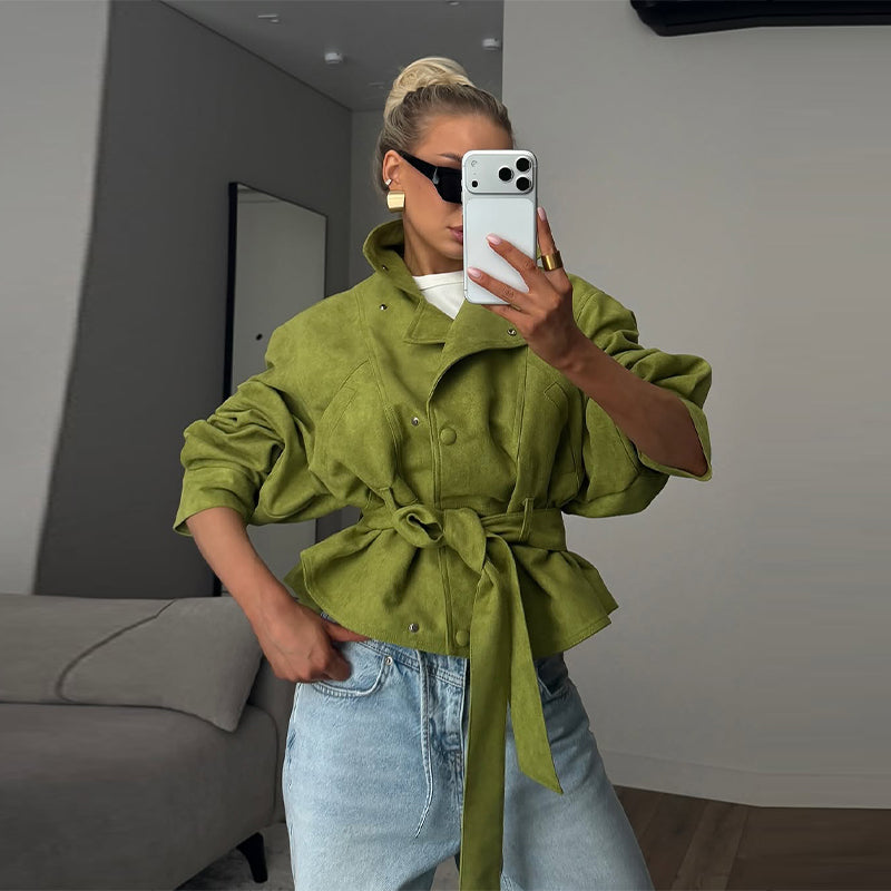 CHAQUETA VERDE ANTELINA