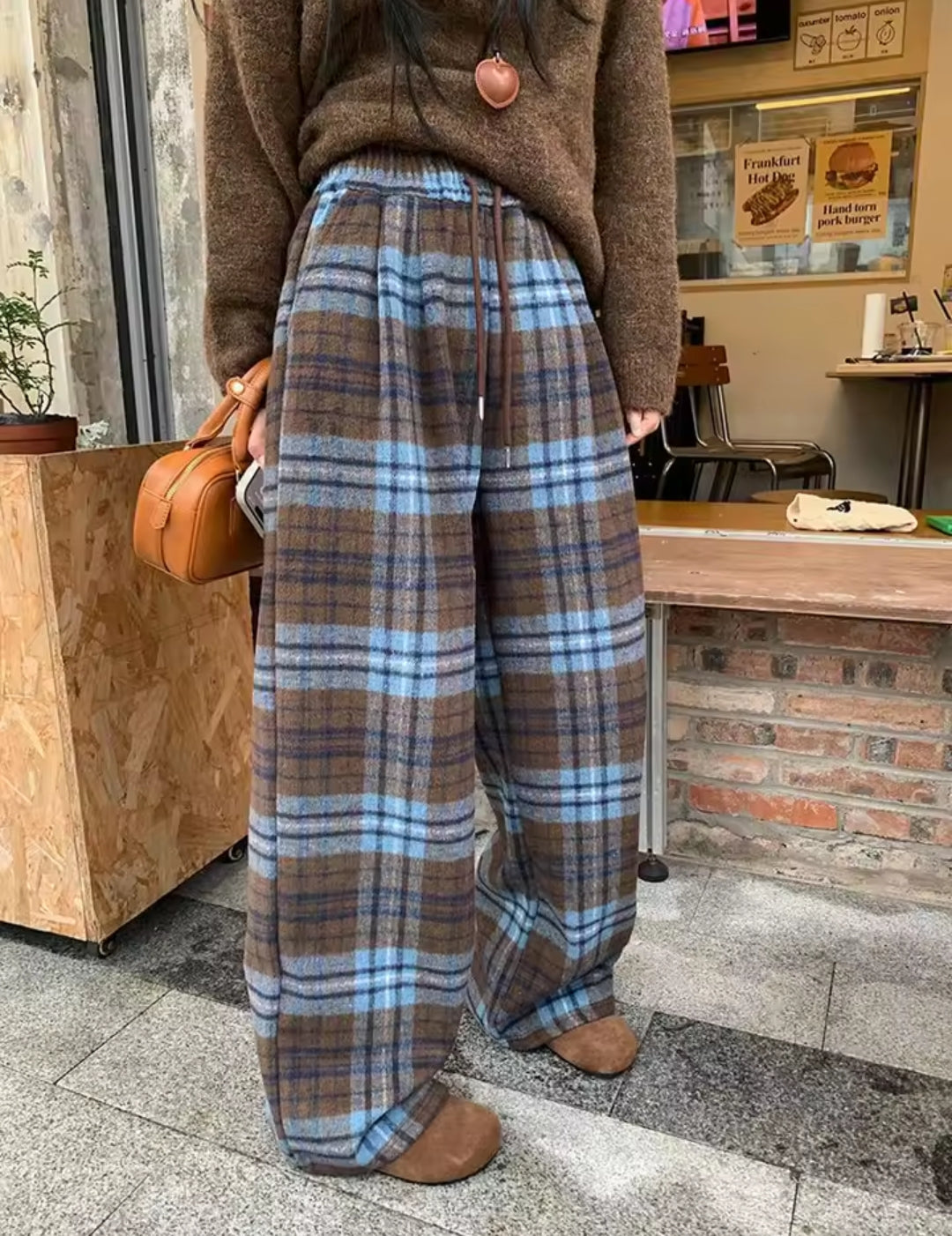PANTALÓN CUADROS AZULES