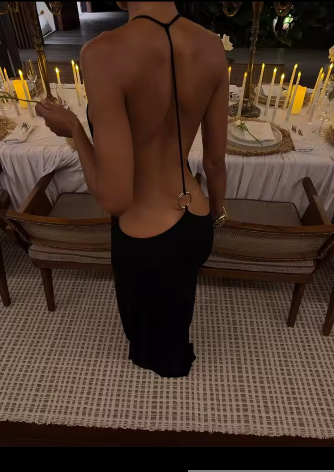 VESTIDO ARO ESPALDA DESCUBIERTA