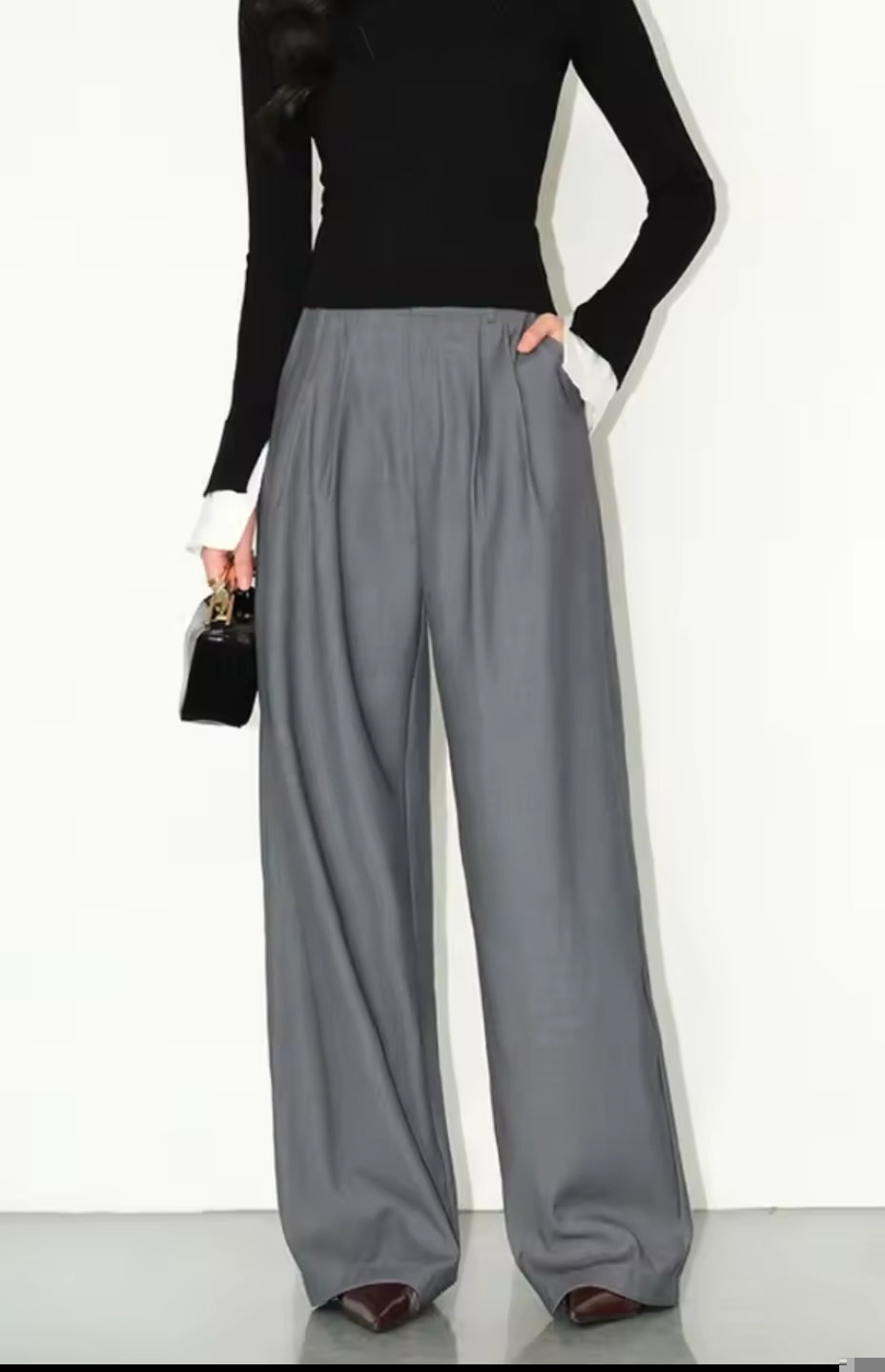 PANTALÓN TRAJE PIERNA ANCHA
