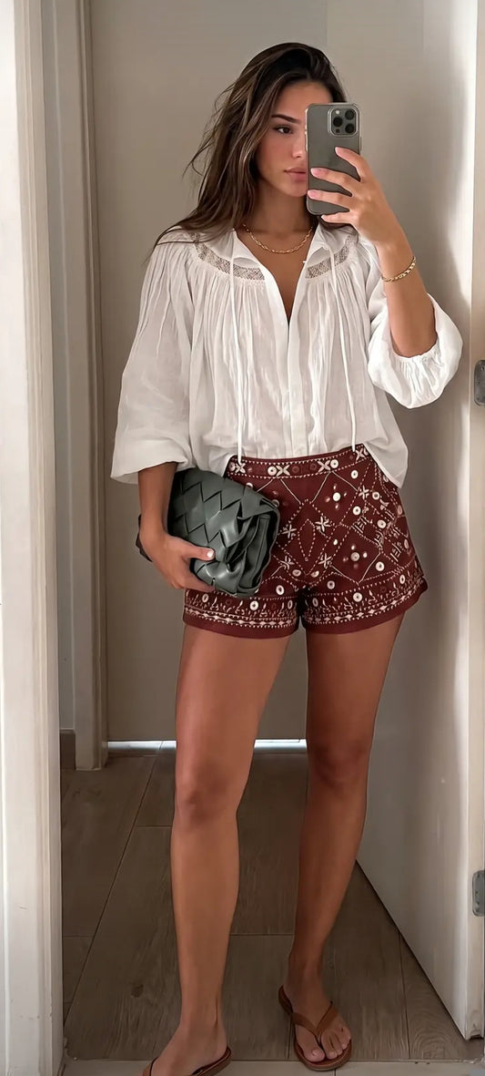 SHORT ABALORIOS