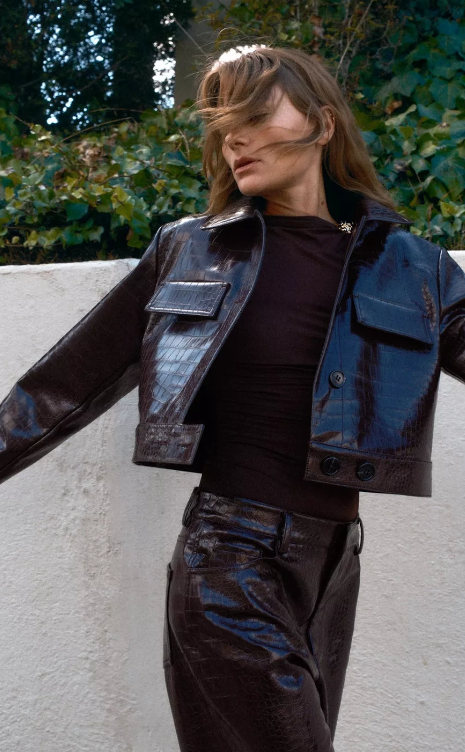 CHAQUETA EFECTO PIEL