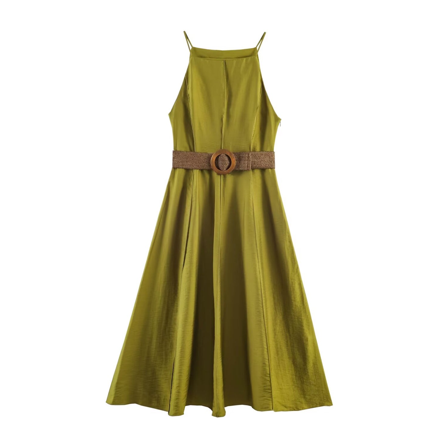VESTIDO MIDI CINTURÓN