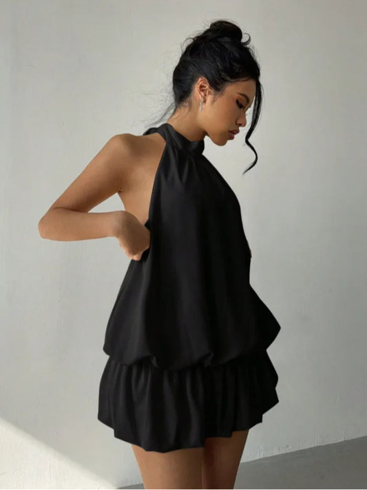 VESTIDO ESPALDA HALTER