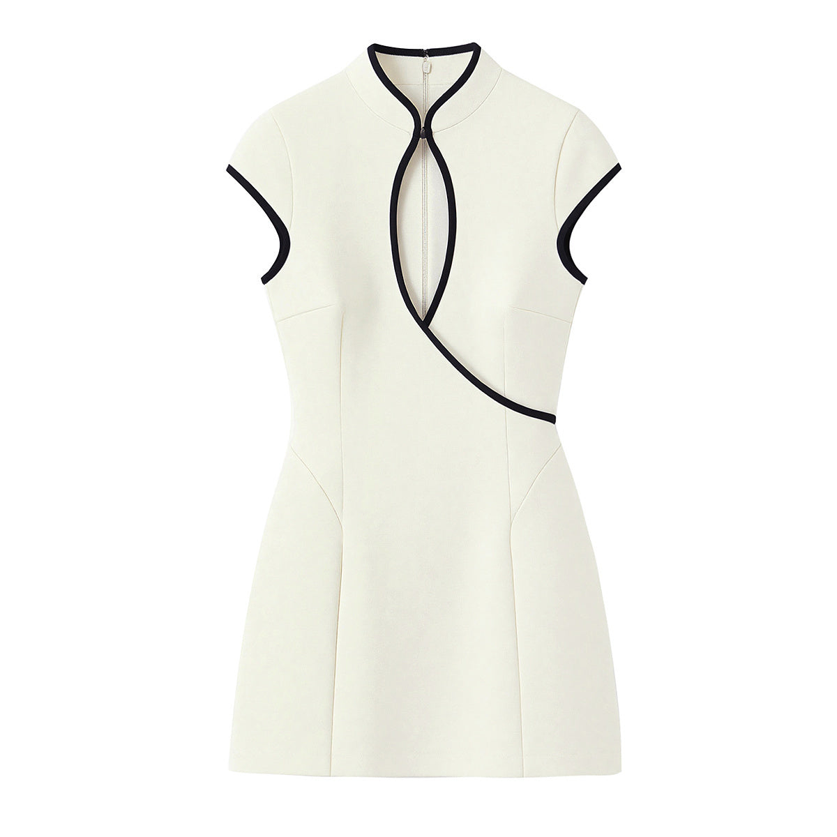 VESTIDO MINI CONTRASTE