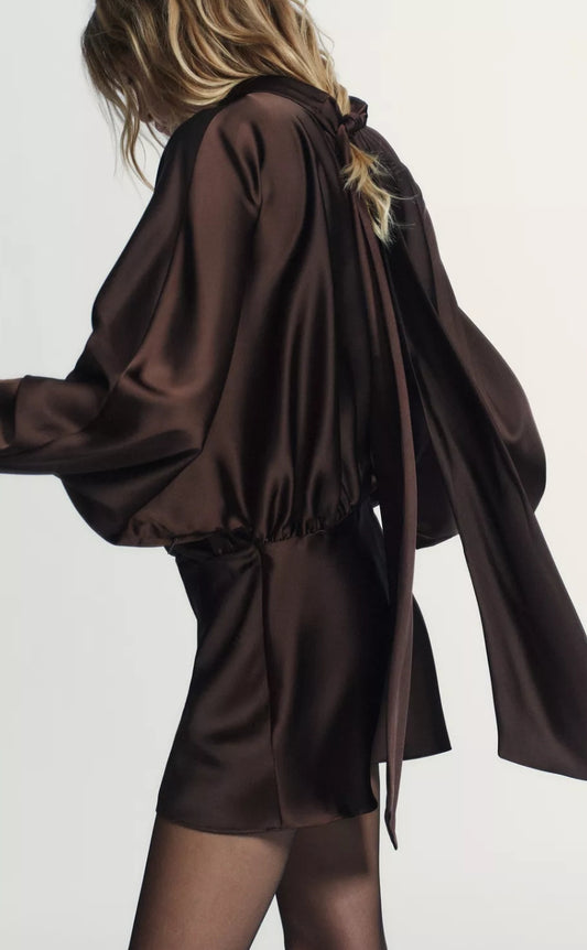 VESTIDO CORTO FOULARD