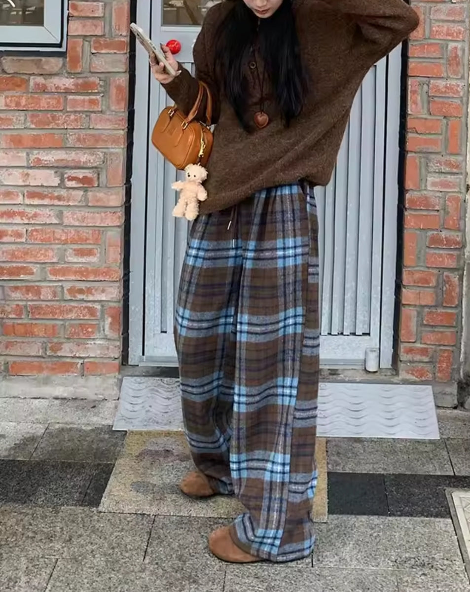 PANTALÓN CUADROS AZULES