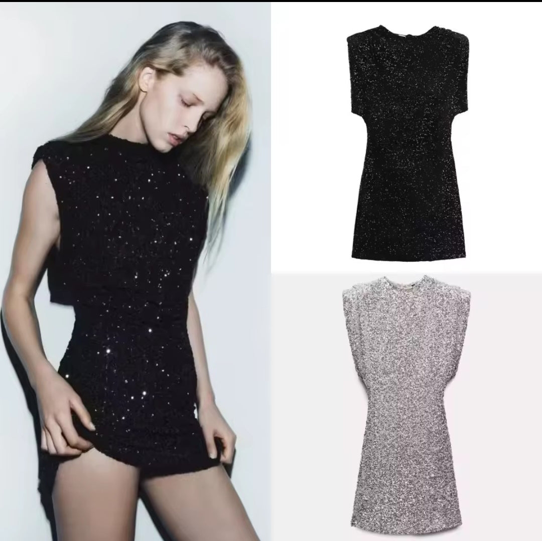 VESTIDO LENTEJUELAS ESPALDA DESCUBIERTA
