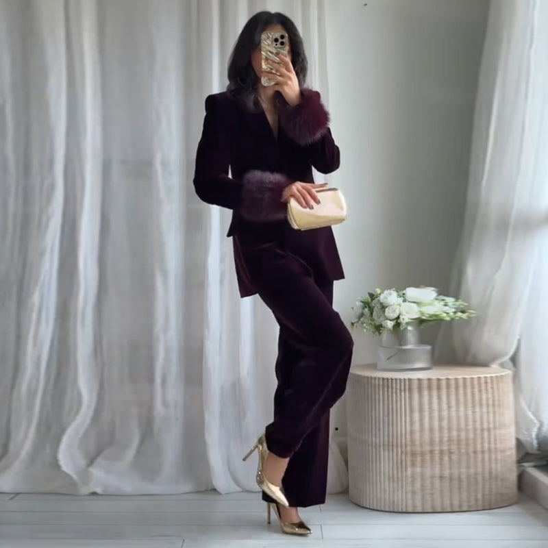 PANTALON RECTO TERCIOPELO