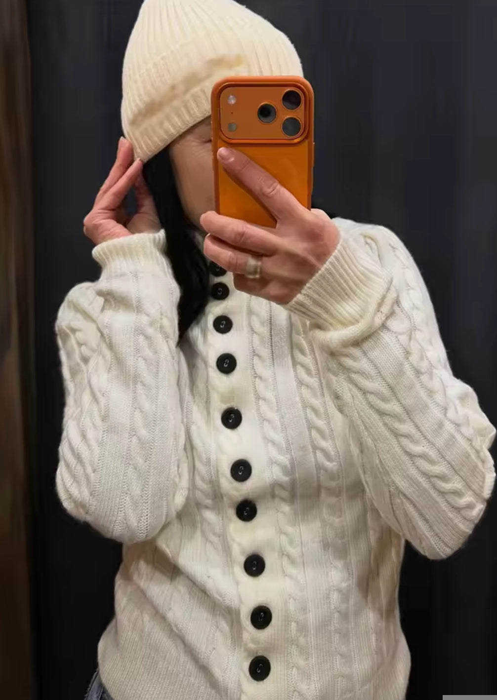 CHAQUETA PUNTO CON BOTONES